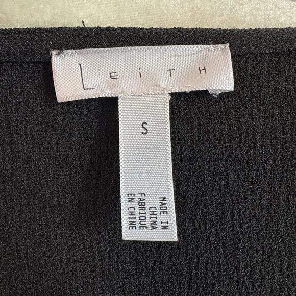 Leith Unstructured Long Black Blazer Size Small - Picture 7 of 8